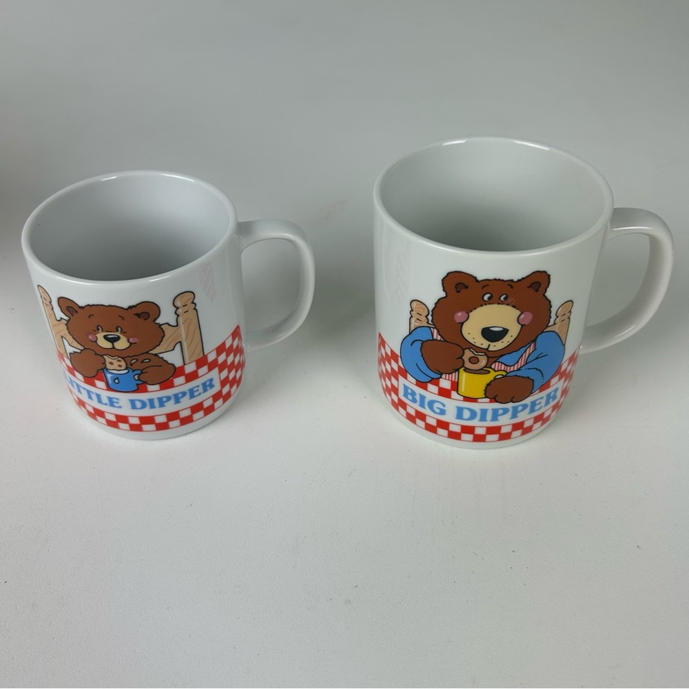 Vintage New In Box '90s Avon Big Dipper & Little Dipper Mug Set